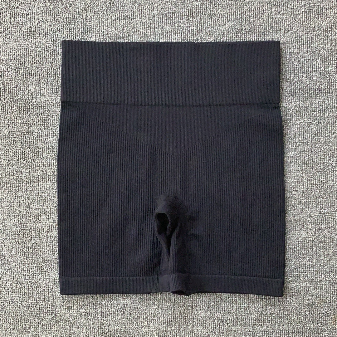Sports Running Seamless Ribbed Long Sleeve Yoga Fitness Set