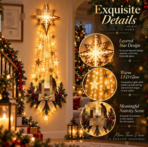 Lighted Nativity Wall Decor