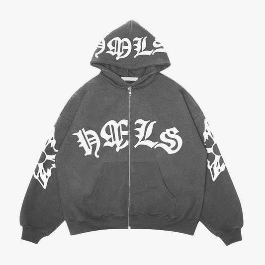 Ultra limit oversized zip-up hoodie
