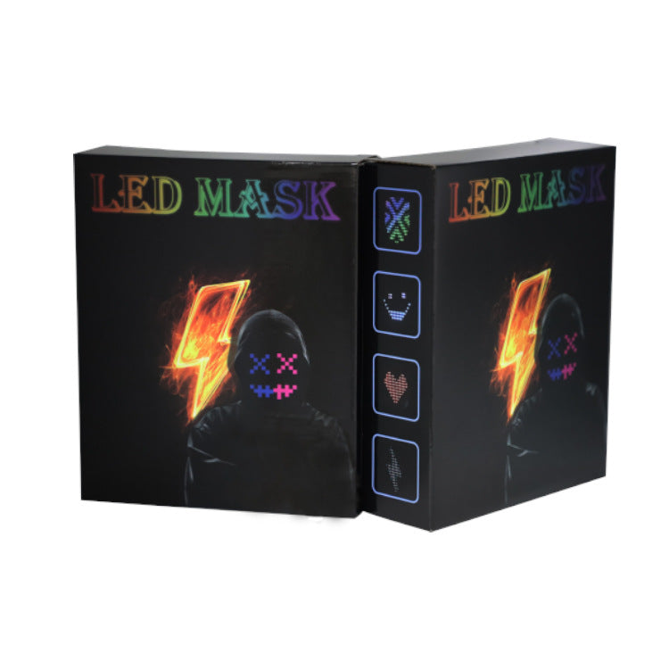 Bluetooth Gesture-Controlled LED Light-Up Mask for Halloween Parties