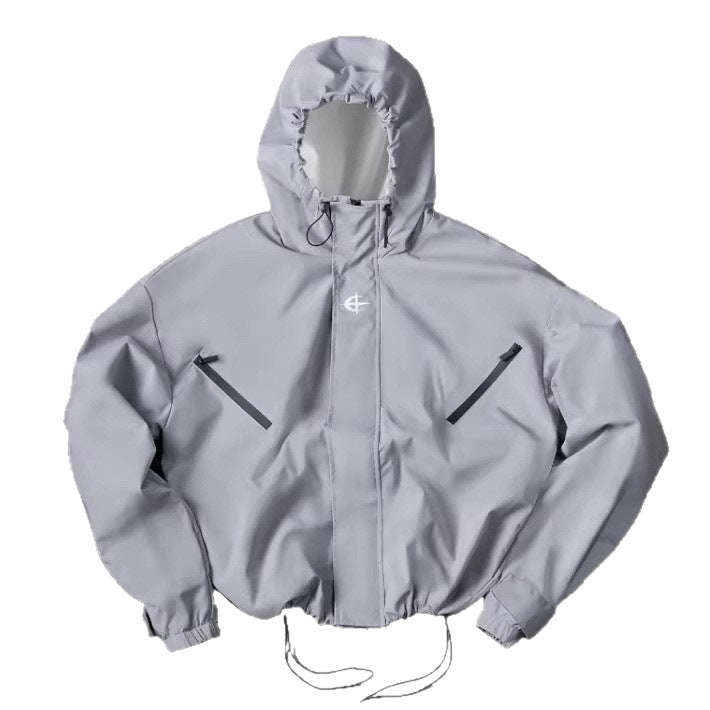 Mens Casual Hooded Windproof Jacket
