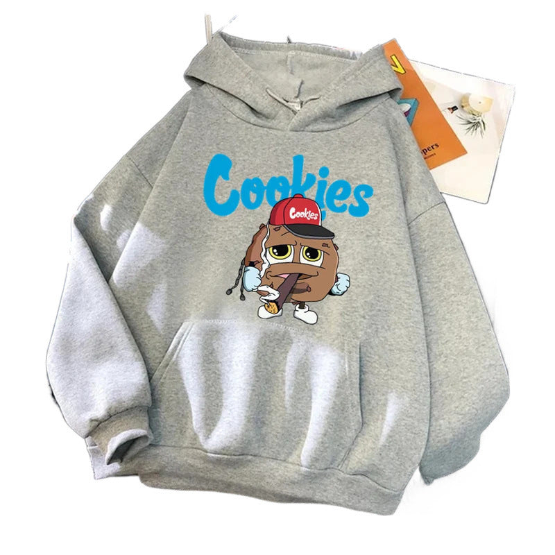 Spring New Arrival CooKIEs Hooded Sweatshirt Unisex Long sleeve Jacket