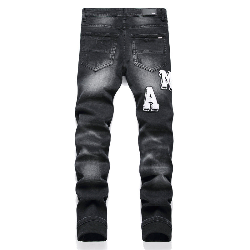 Black Stretch Skinny Men's Jeans