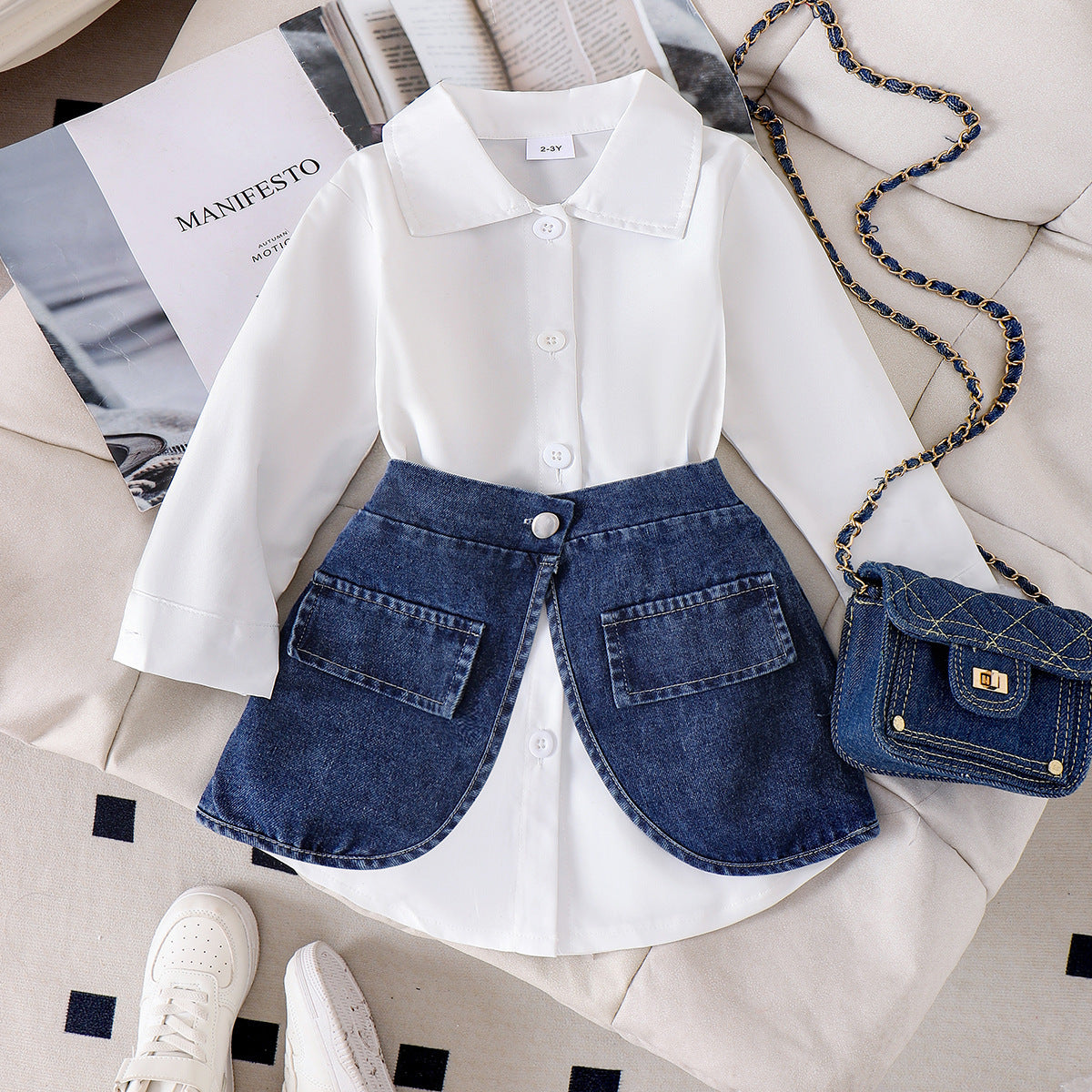 Girls Long sleeved shirt set