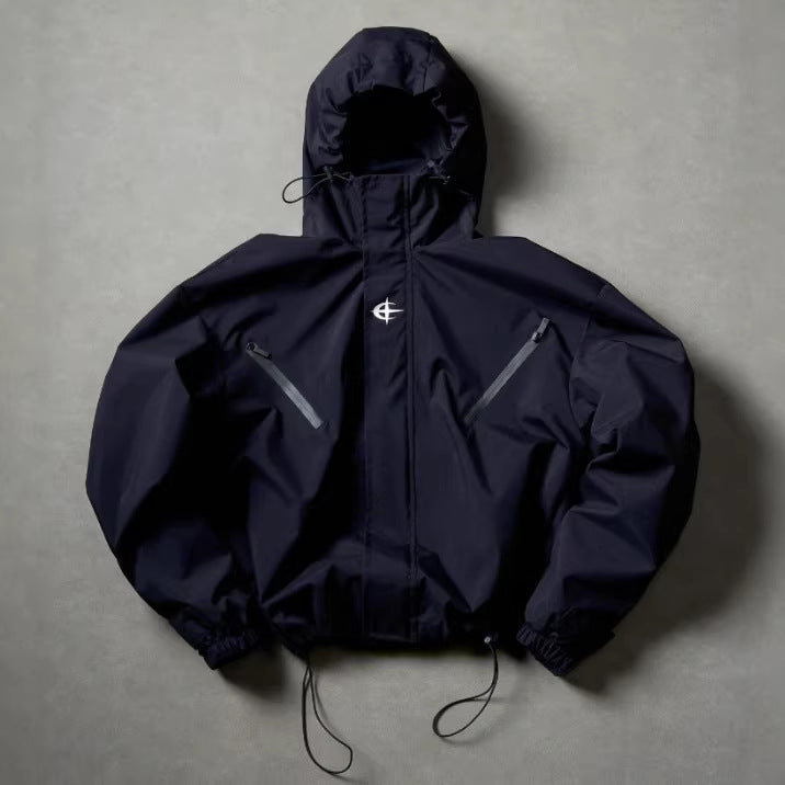 Mens Casual Hooded Windproof Jacket