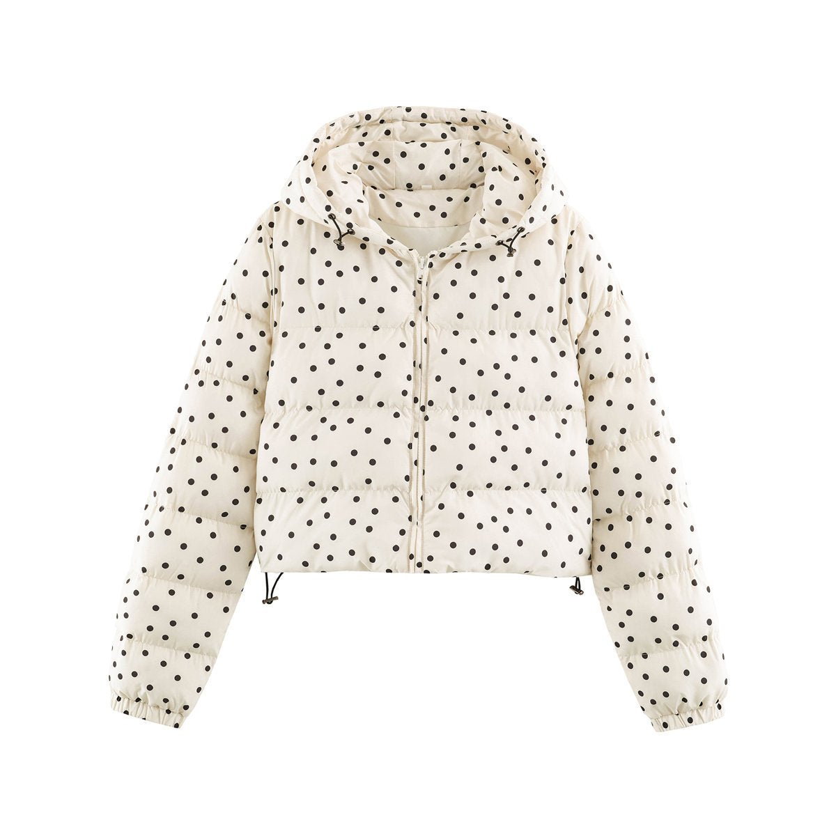 Short polka dot long sleeved Coat