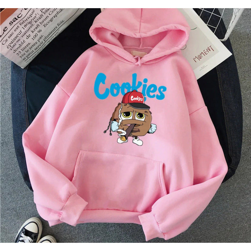 Spring New Arrival CooKIEs Hooded Sweatshirt Unisex Long sleeve Jacket