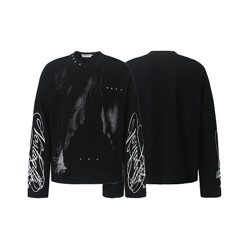 Gothic streetwear suera NO LA BAJE' Drop Anime Graphic Unisex Top