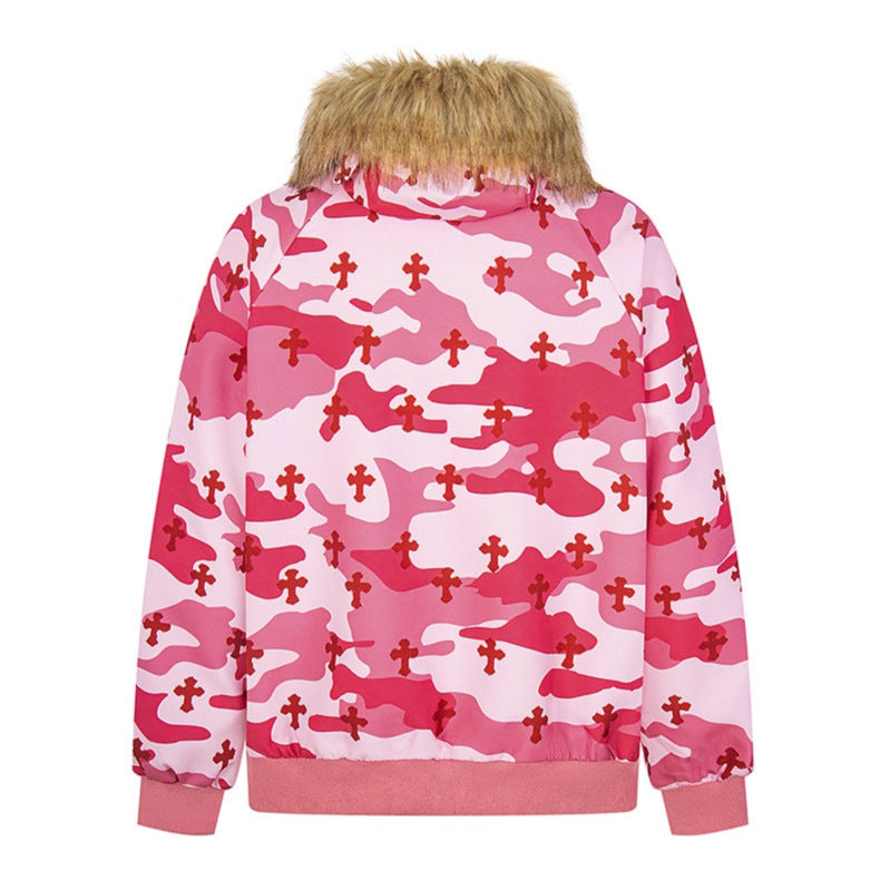 Women's Hooded Zip-Up Jacket Loose Sweatshirt Coat