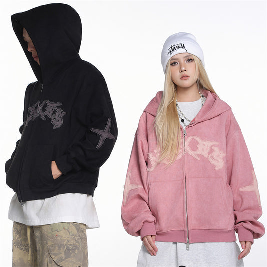 Sudadera corta con capucha para hombre y mujer