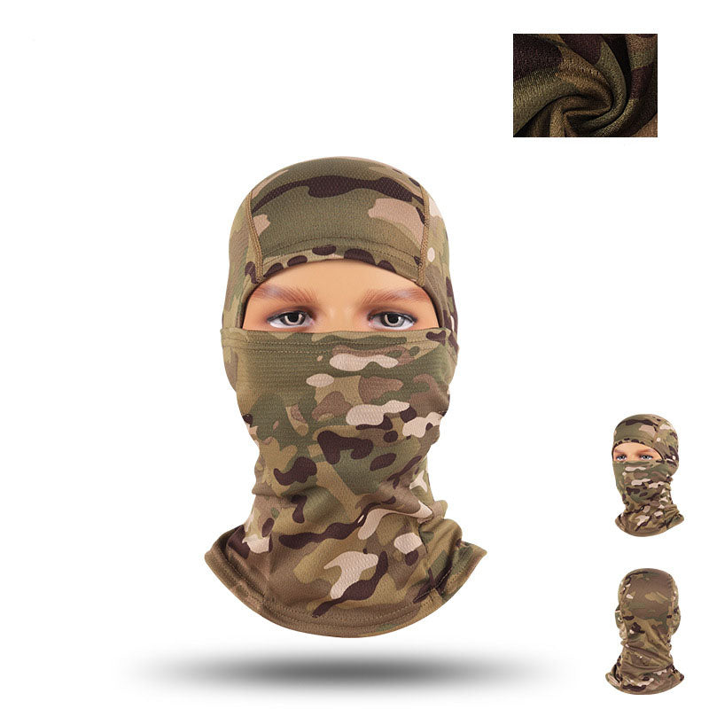 Camouflage Visor Mask Cycling Headgear Camouflage Balafak Mesh Breathable Mask