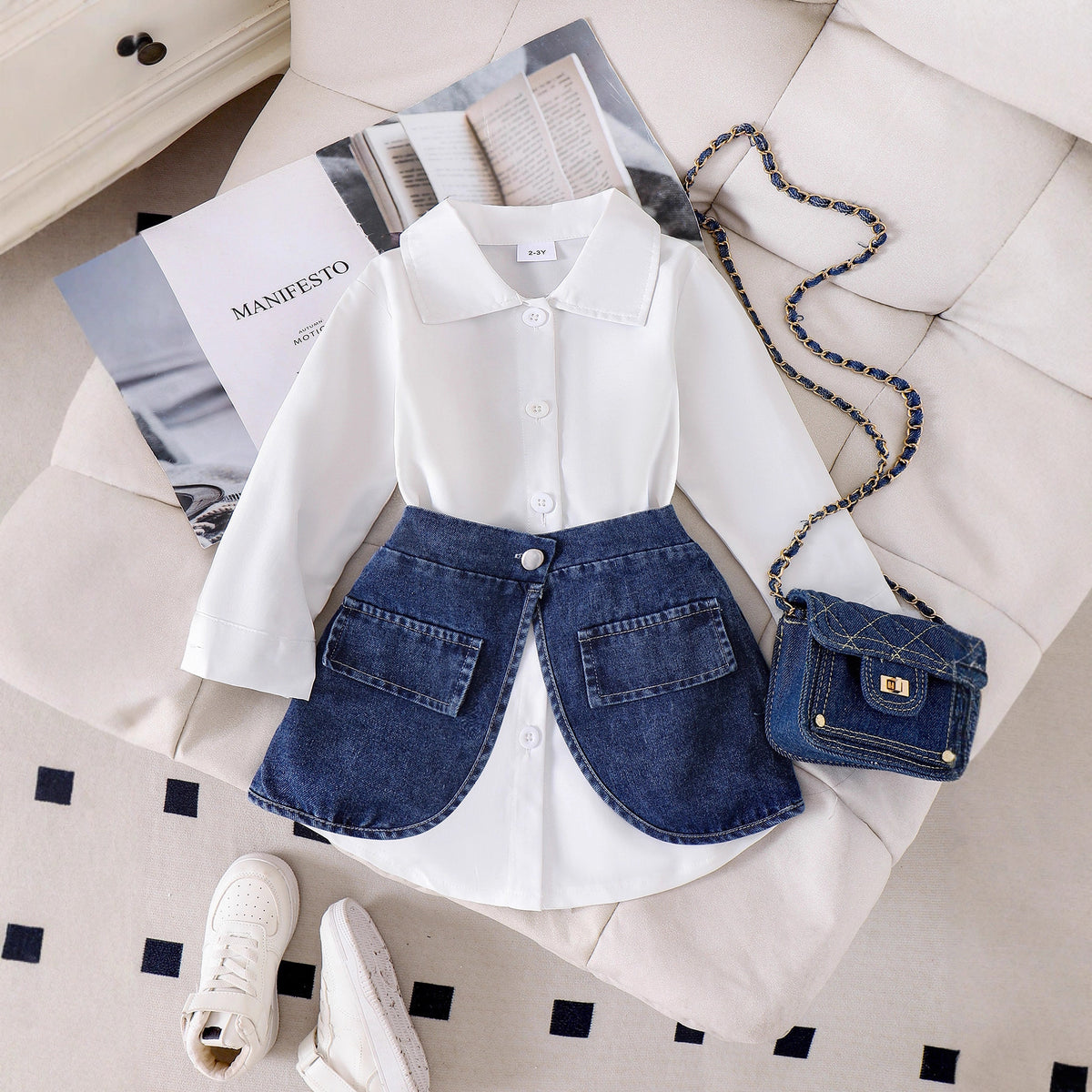 Girls Long sleeved shirt set