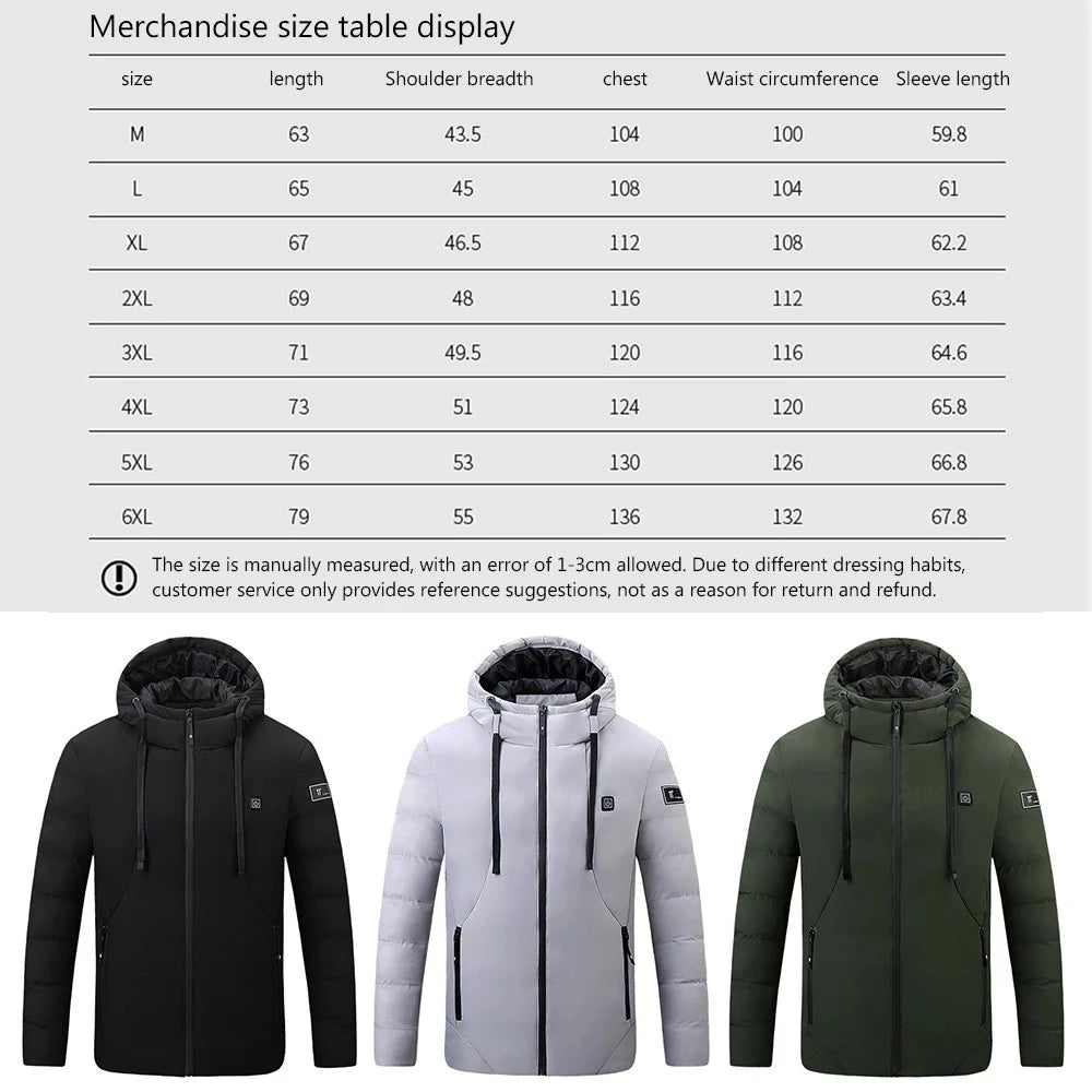 NO LA BAJE USB HEATED JACKET-4-ZONE SMART Heating.