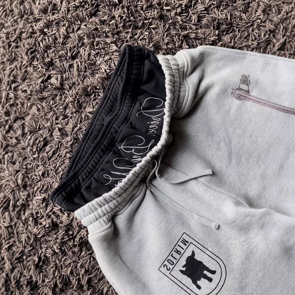 Pants Street Trend Block Fashion Unisex Casual Sweatpants