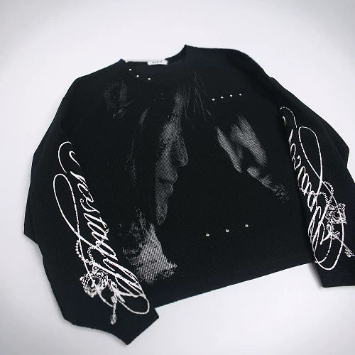 Gothic streetwear suera NO LA BAJE' Drop Anime Graphic Unisex Top