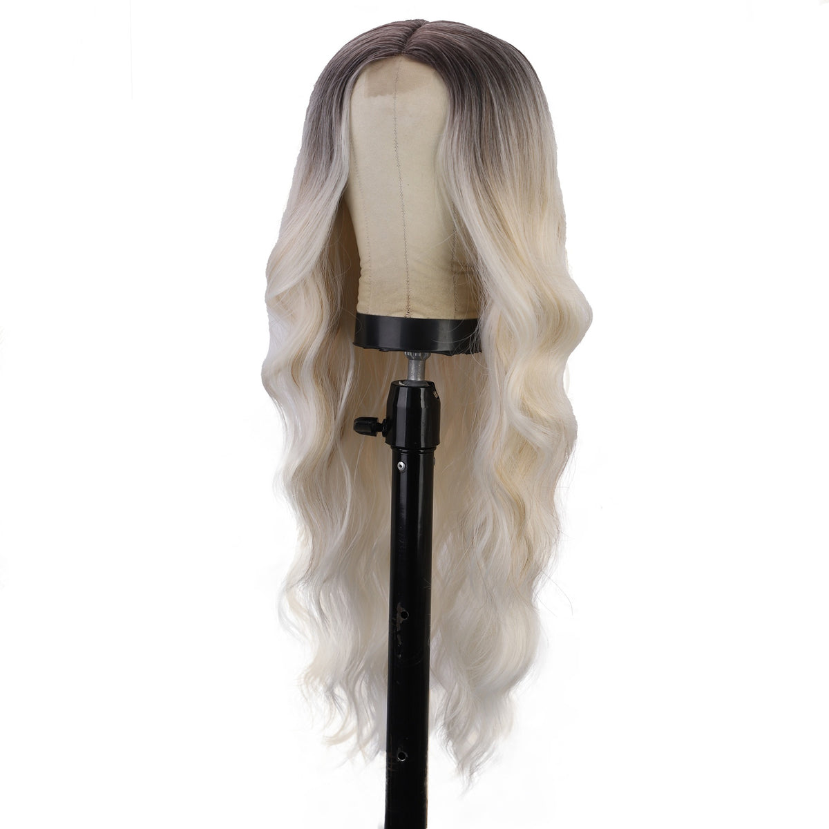 Chemical Fiber Wig Hair, European Wigs, Women's Long Curly Hair, Front Lace Wig Headband