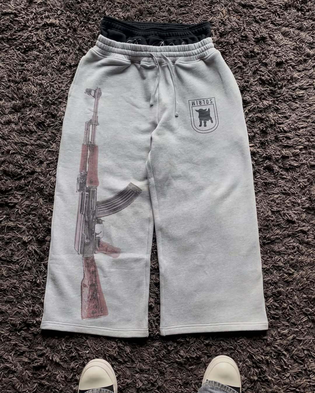 Pants Street Trend Block Fashion Unisex Casual Sweatpants