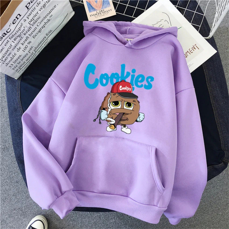 Spring New Arrival CooKIEs Hooded Sweatshirt Unisex Long sleeve Jacket