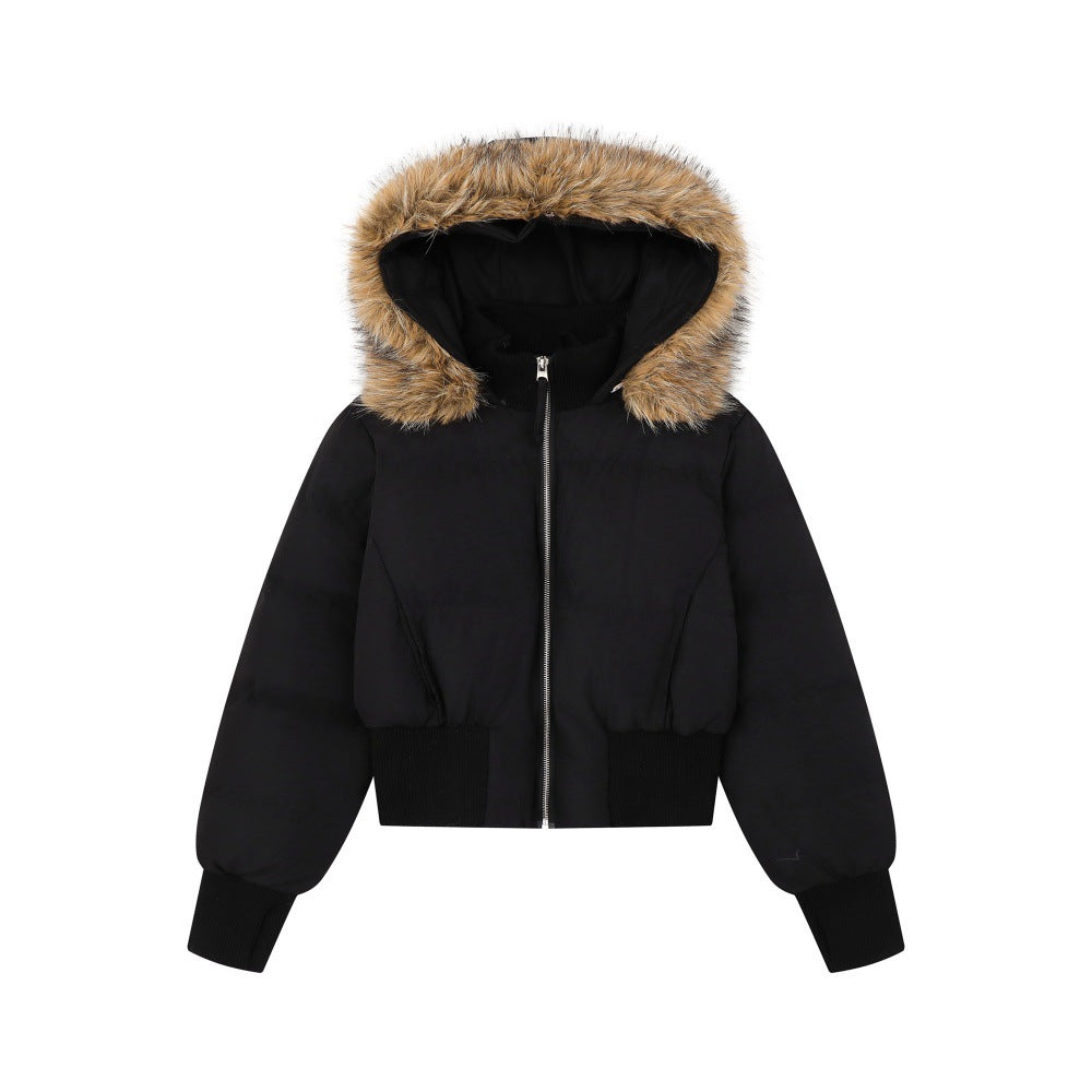New Hooded Coat Women's Style -Solid Color Cotton Jacket 2026