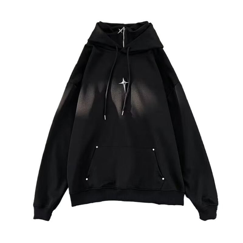 Men's Oversized West Coast Jacket - Solid Black