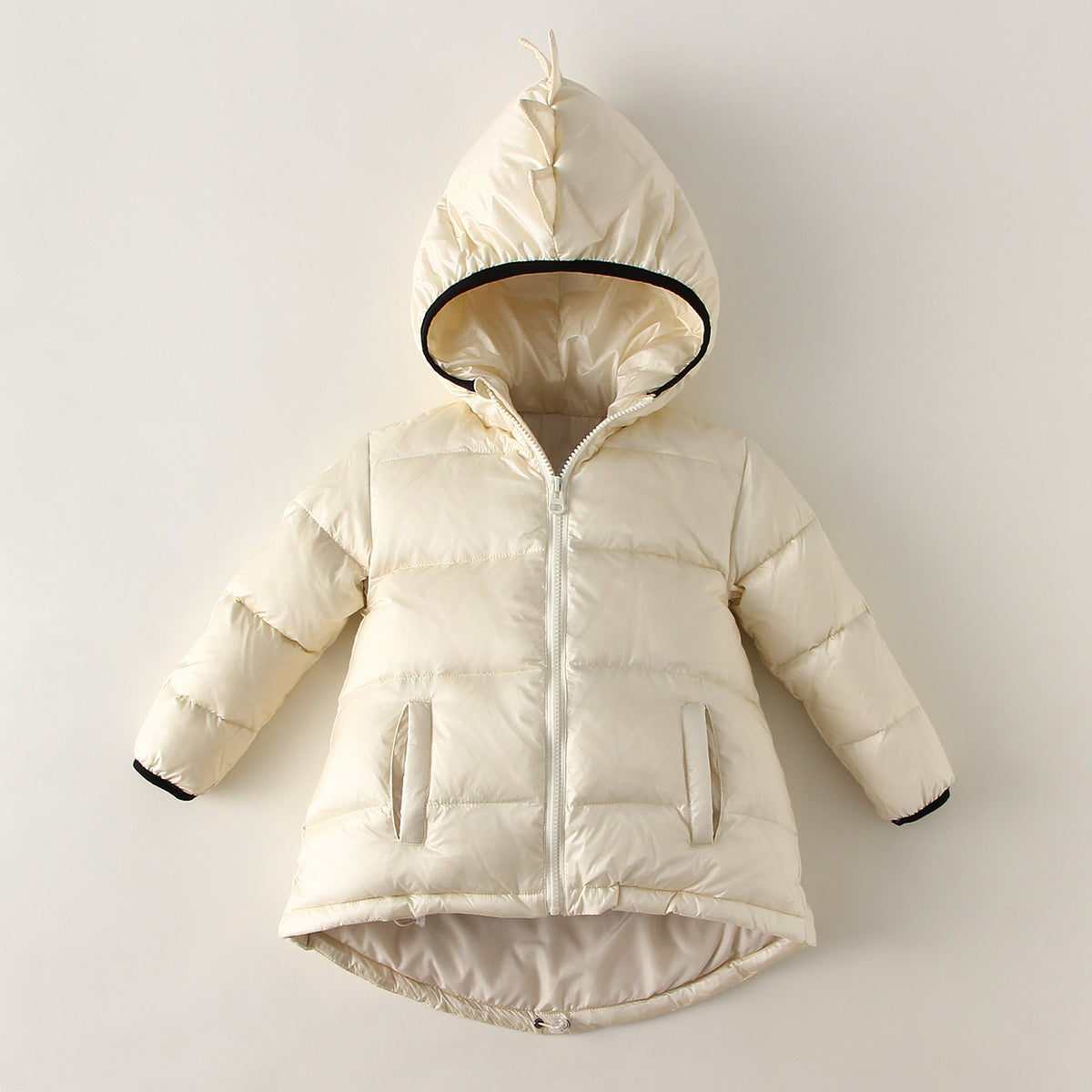 Chaqueta de plumón cálida e impermeable con capucha