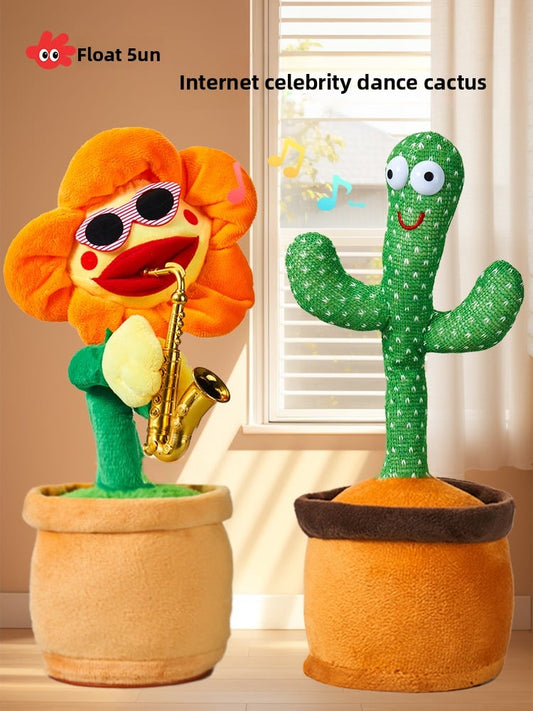 Juguete de cactus bailarín parlante para bebés (0-1 años)