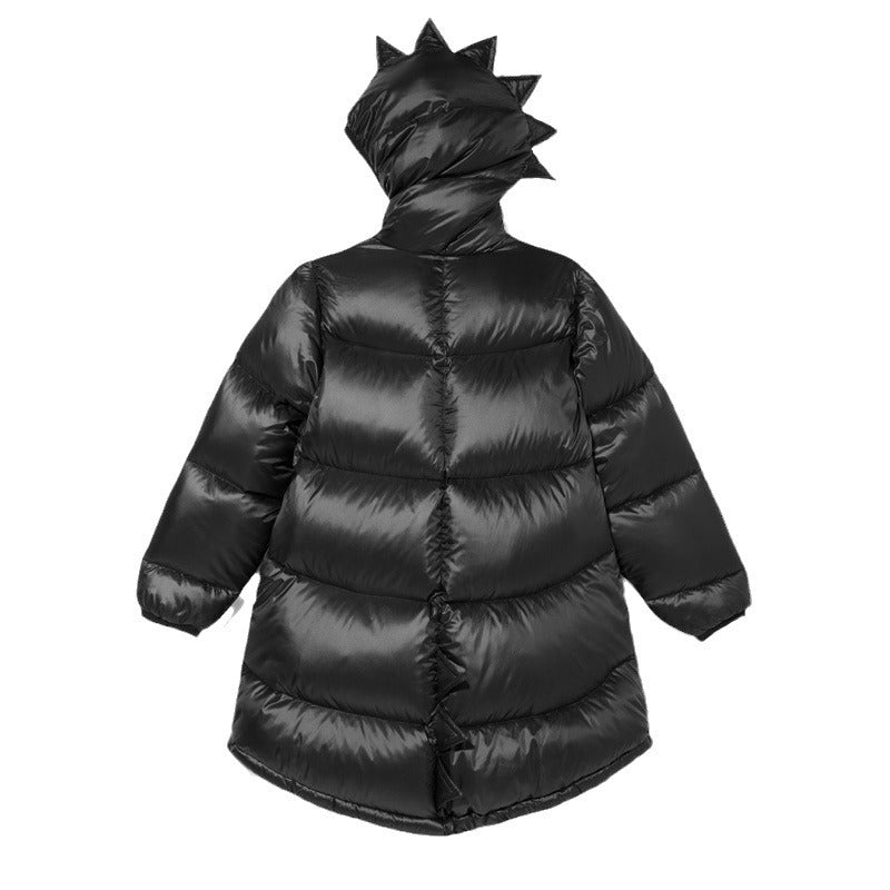 Chaqueta de plumón cálida e impermeable con capucha