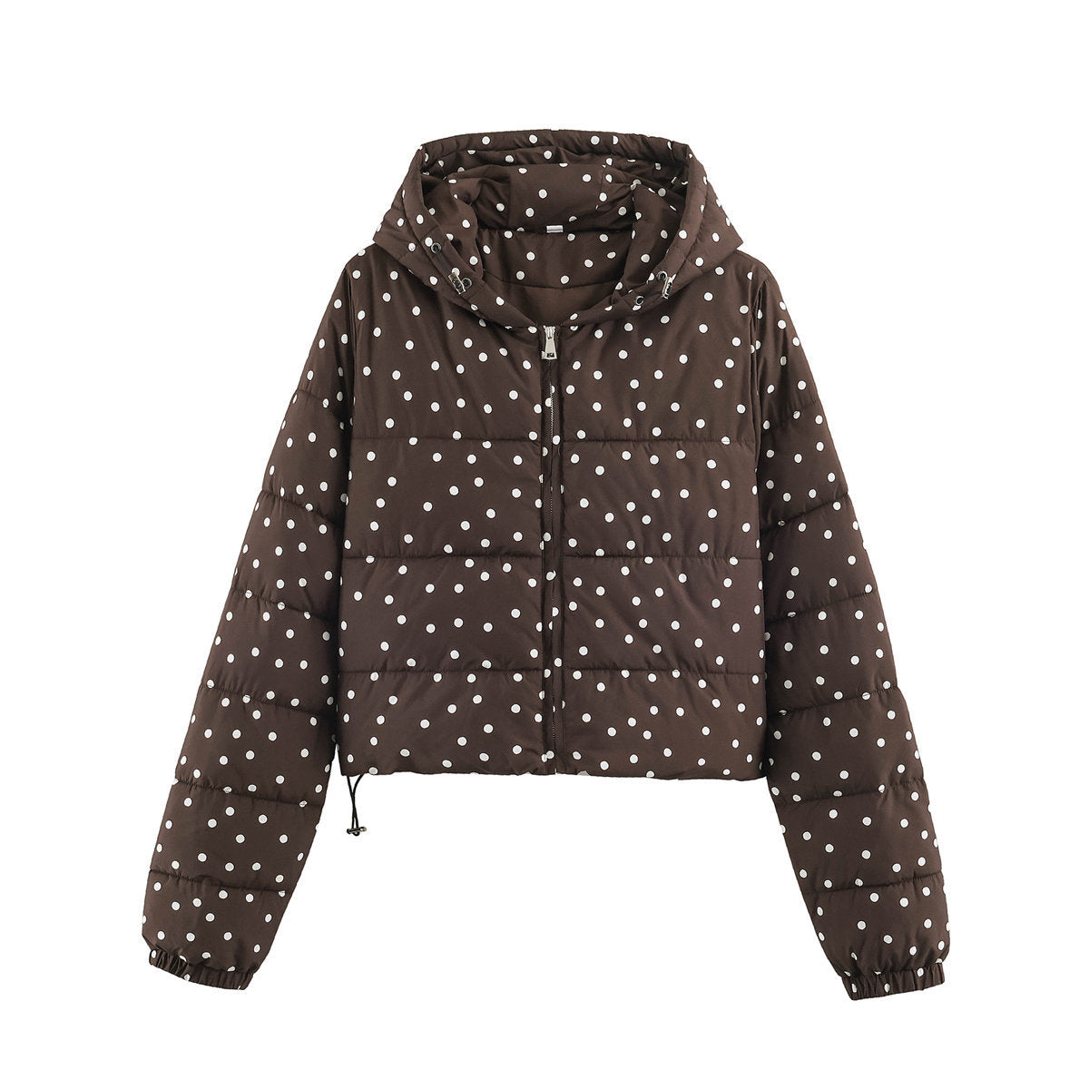 Short polka dot long sleeved Coat