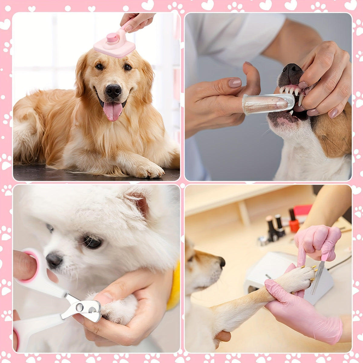 8-piece dog grooming tools
