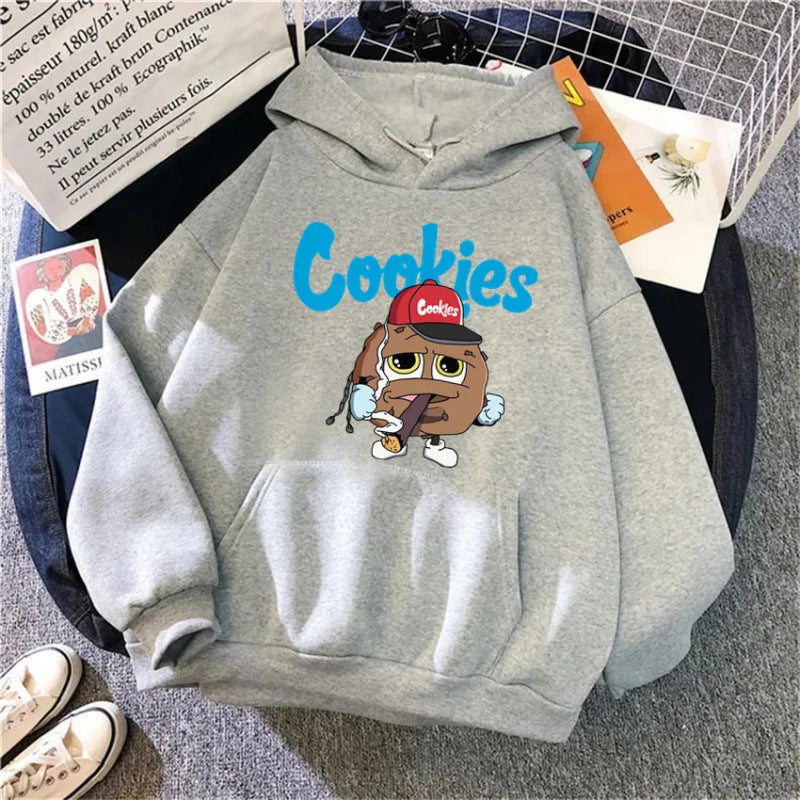 Spring New Arrival CooKIEs Hooded Sweatshirt Unisex Long sleeve Jacket