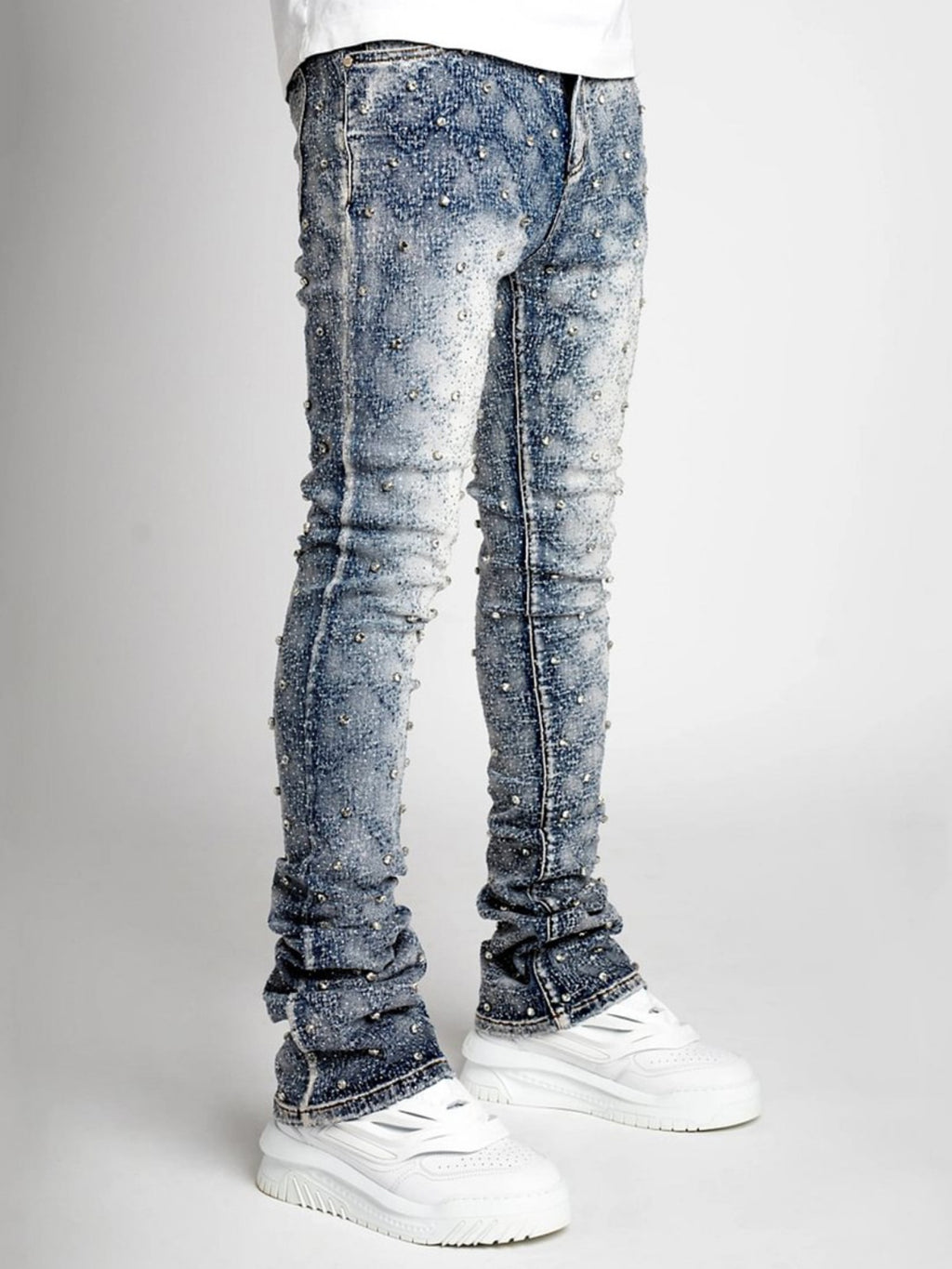 Stretch pearl layered jeans PERLA SEASONS NO LA BAJE'