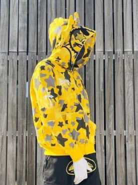New trendy cartoon with zipper and hoodie for teenagers' NLB