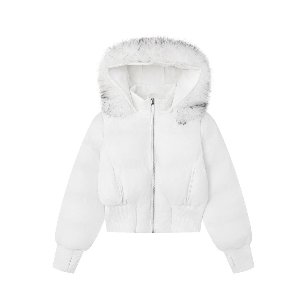 New Hooded Coat Women's Style  -Solid Color Cotton Jacket 2026