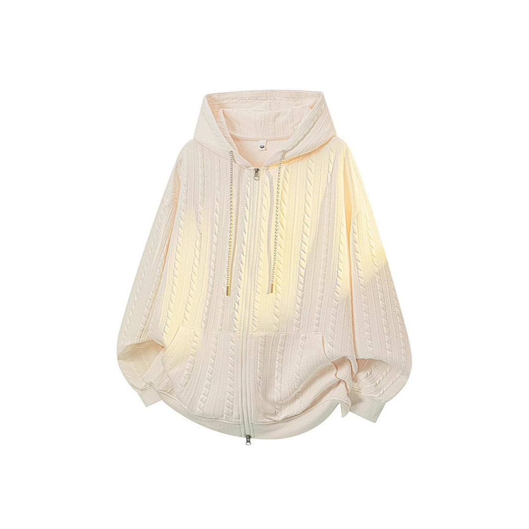 Textured Casual Sportswear SET FOR  and WomenOpen-- TWO PIECE