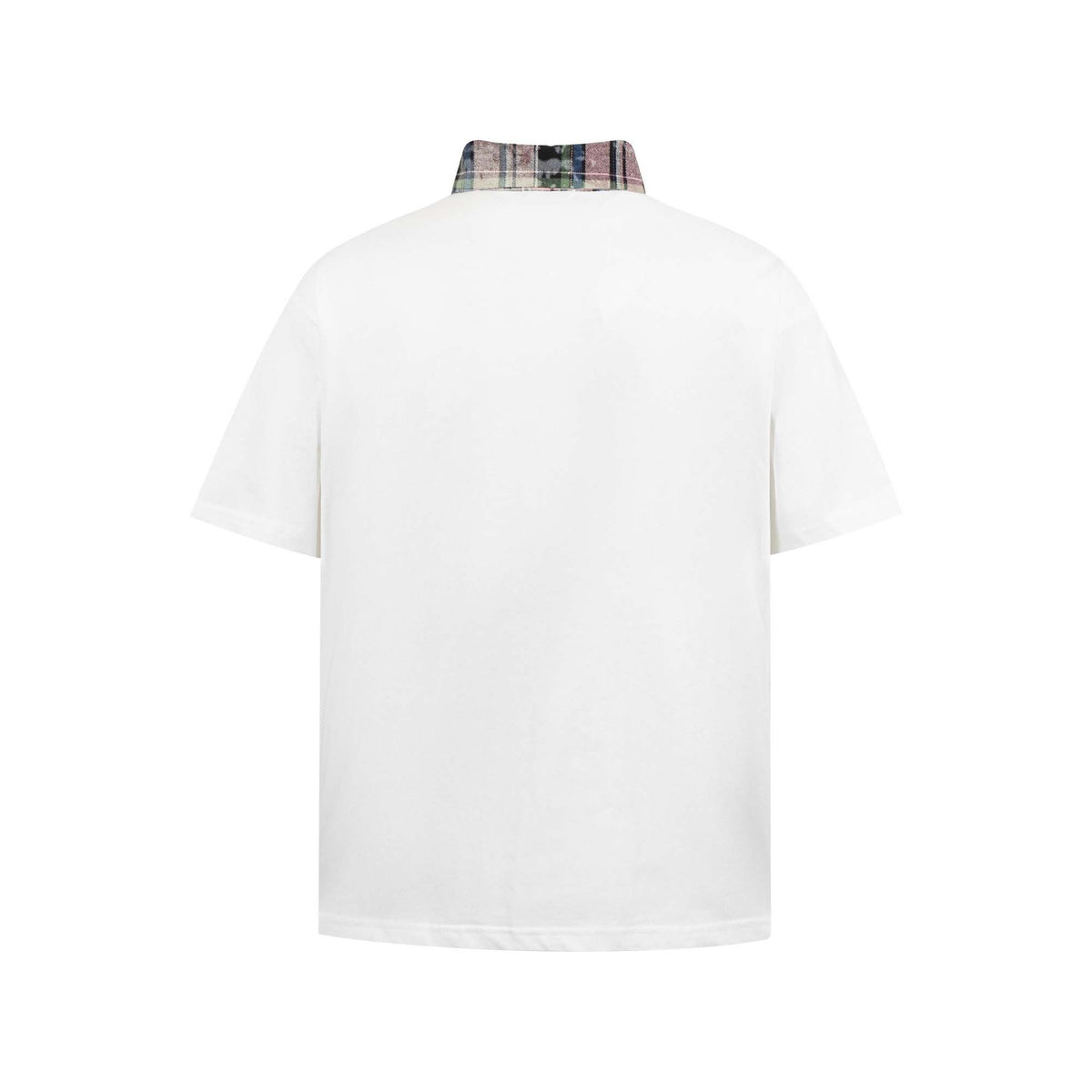 Style Color Block Applique Star Letter Embroidery Short Sleeve Polo Shirt Unisex