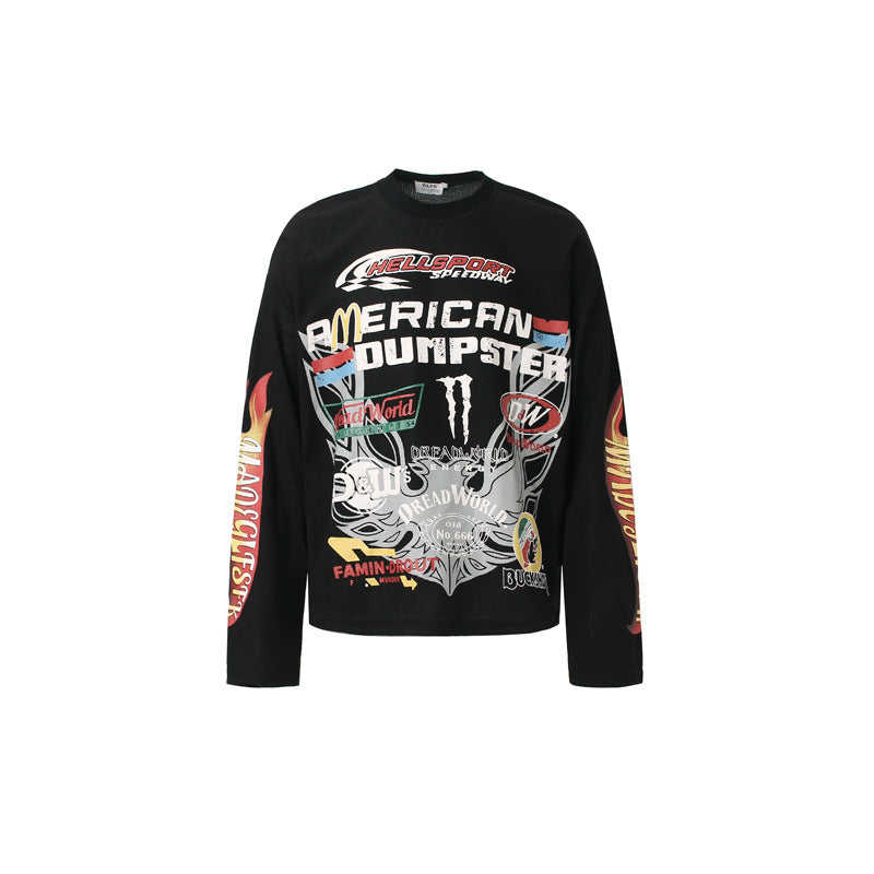 Long Sleeve Graphic print tee T-Shirt for Men