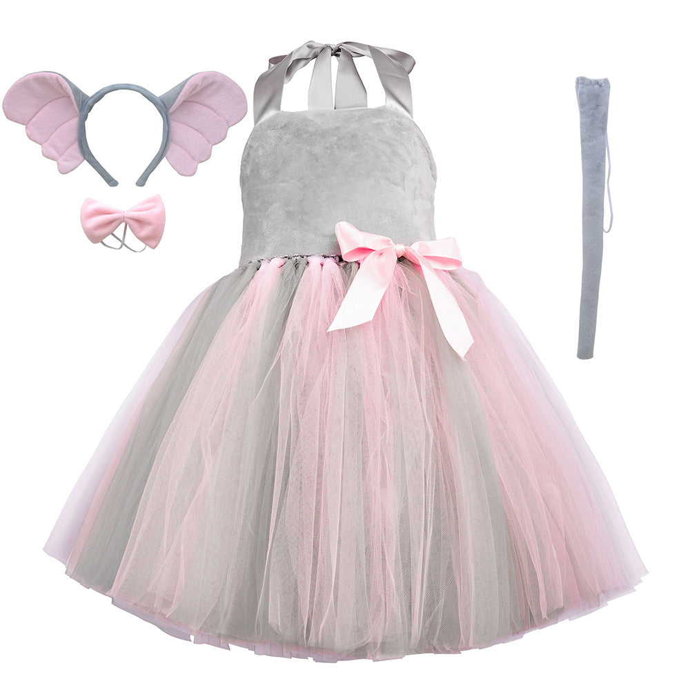 Cosplay Elephant Dress for Halloween Party and Festival Performance - Cute Animal Costume