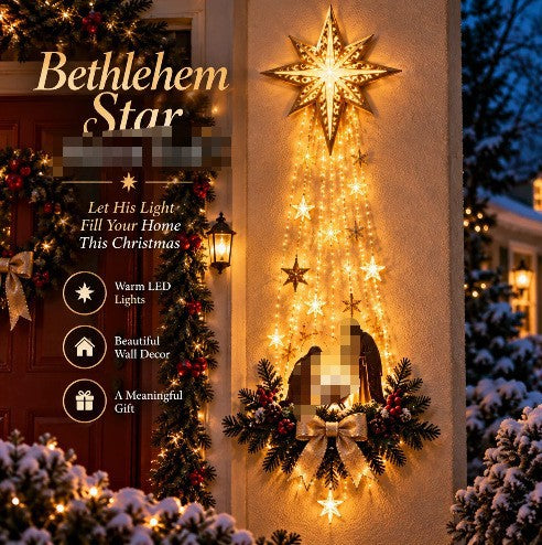 Lighted Nativity Wall Decor