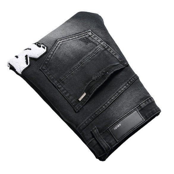 Black Stretch Skinny Men's Jeans