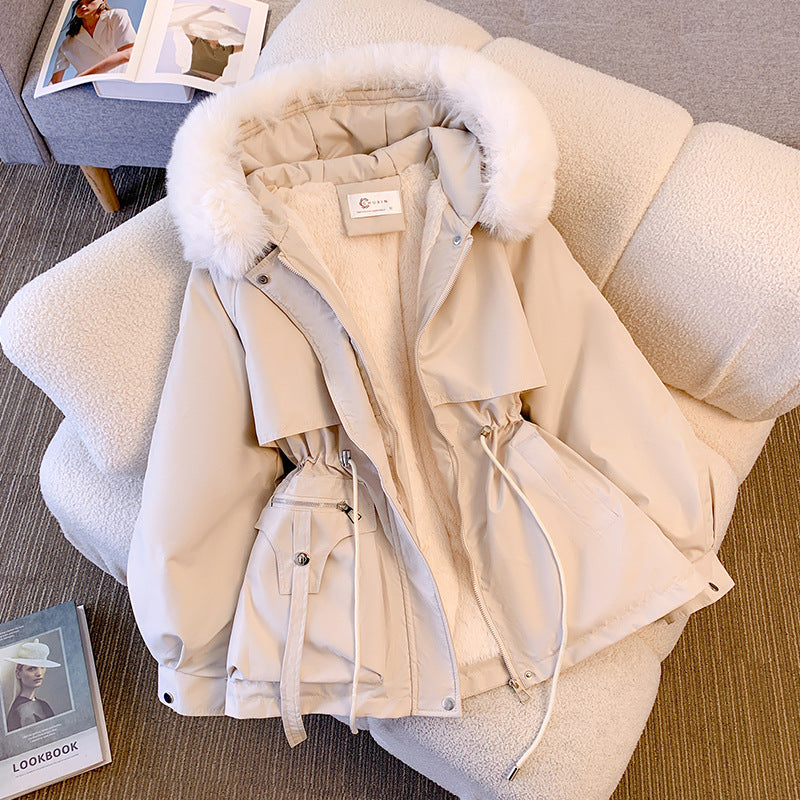 fur- Trimmed puffer jacket