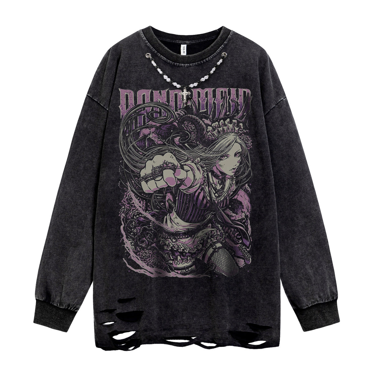 Long sleeved loose hoodie for men