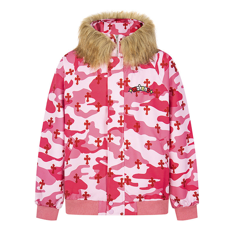 Women's Hooded Zip-Up Jacket Loose Sweatshirt Coat