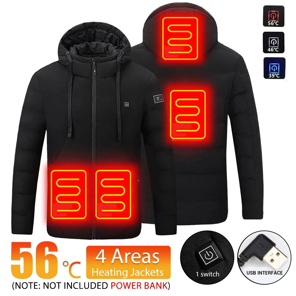NO LA BAJE USB HEATED JACKET-4-ZONE SMART Heating.