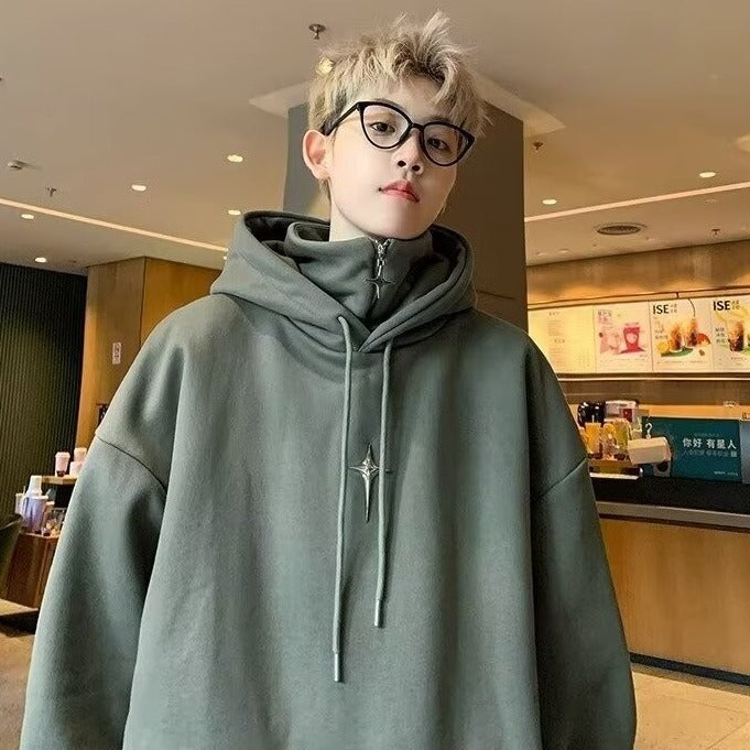 Men's Oversized West Coast Jacket - Solid Black