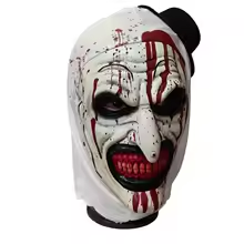 Horror Terrifier 3 Art The Clown Mask Cosplay Joker Killer Demon Skull Latex Helmet Halloween Carnival