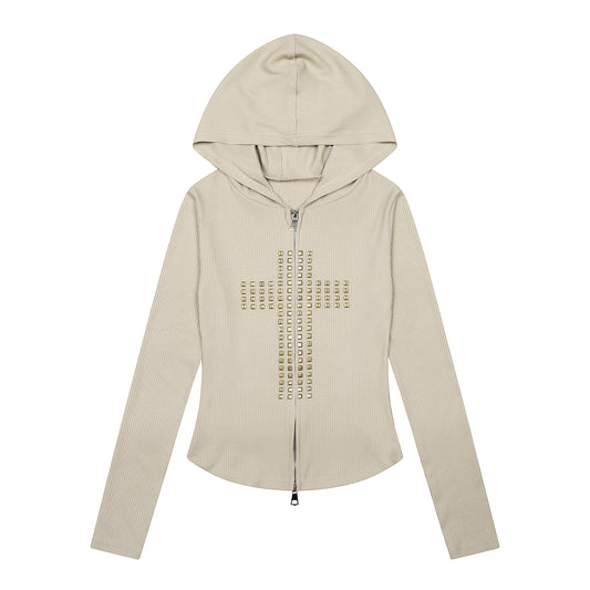 crooss Graphic slim zip -up