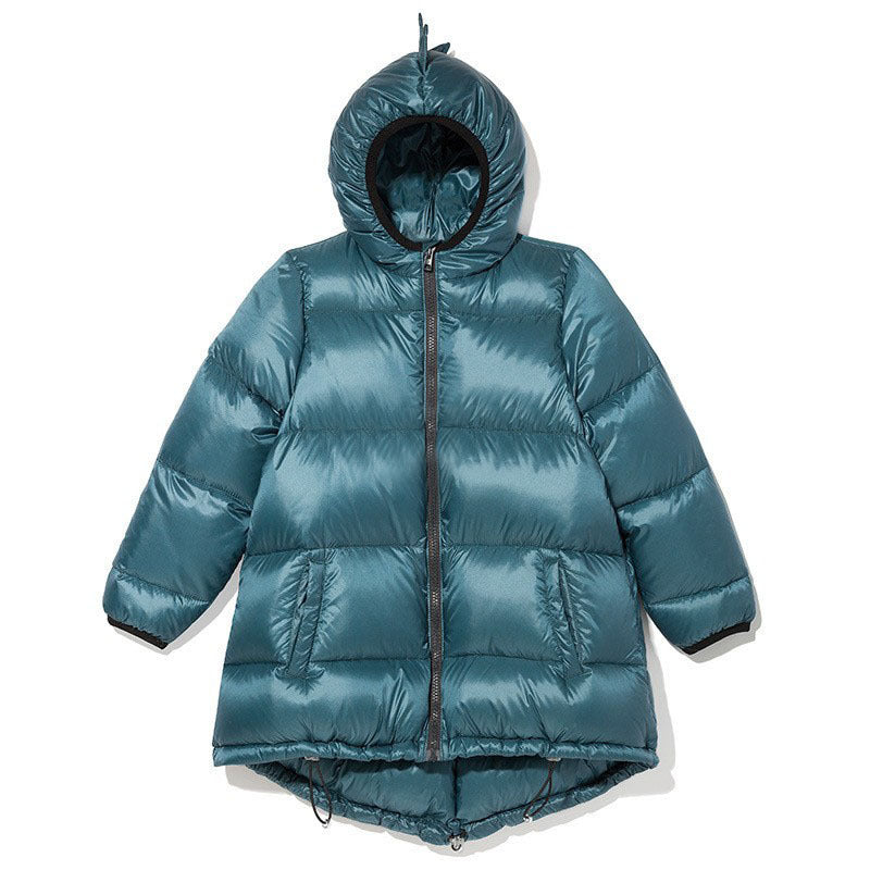 Chaqueta de plumón cálida e impermeable con capucha