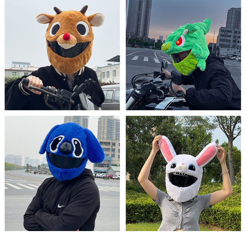 Animal helmet protective cover