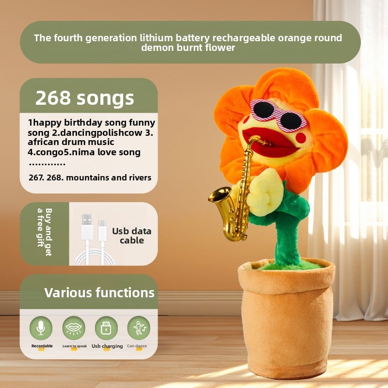 Talking Dancing Cactus Toy for Babies (0?1 Years)