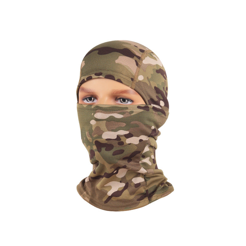 Camouflage Visor Mask Cycling Headgear Camouflage Balafak Mesh Breathable Mask